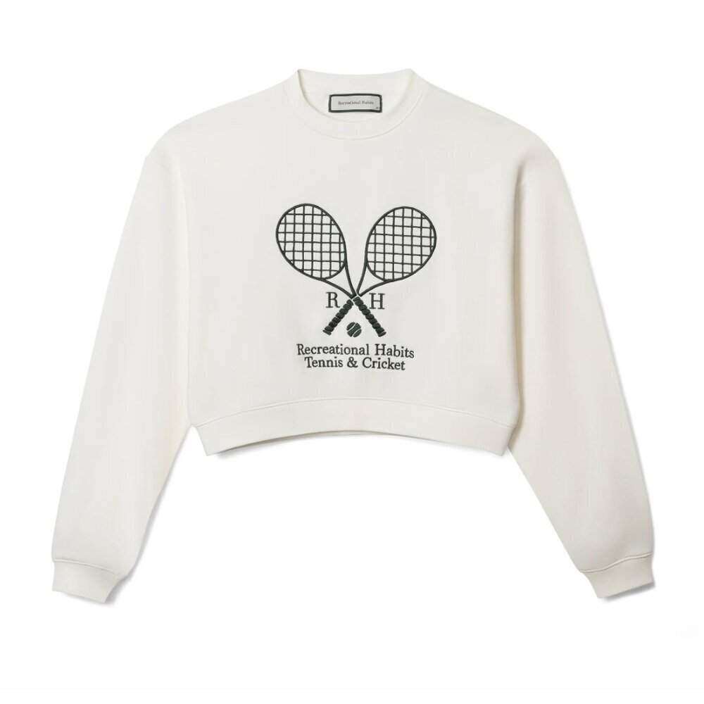 Recreational Habits Williams Cropped Crew in Cream
